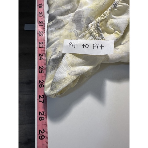 Nine West Womans Cottagecore Floral Maxi Dress Size 2X Boho Beachy Yellow Lined - Picture 8 of 15